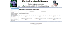 Desktop Screenshot of horticulturespecialties.com