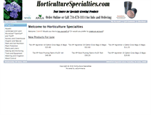 Tablet Screenshot of horticulturespecialties.com